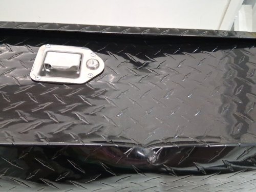 Heavy Duty Aluminum Truck Bed Tool Box Diamond Plate Tool Box with Side Handle and Lock Keys - 30"x13"x9.6" - black (model: jl-tb19-1b) image 4
