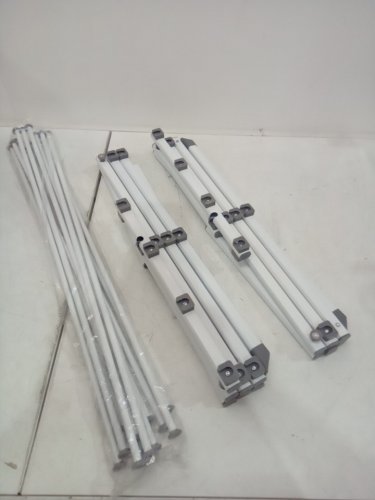 songmics foldable clothes drying rack - 14" x 29" x 53" - white (model: llr770w01v1) image 3