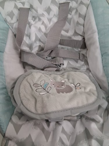 Ingenuity 2-in-1 convertme compact portable baby swing & seat with vibrations & nature sounds - battery powered - 20lbs max - raylan theme/grey (model: ‎12189) image 4