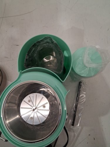QCen Centrifugal Fruit/Vegetable power Juicer Extractor Machine with Wide Mouth - 500W - 3” Feed Chute - aqua (model: KS-501) image 4