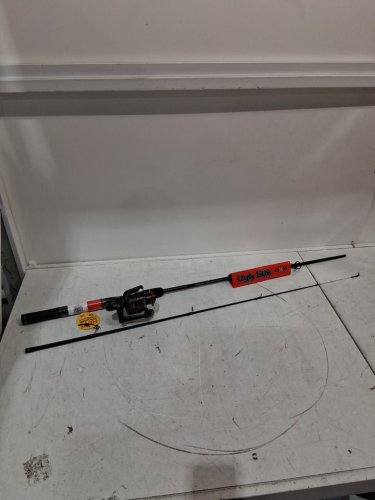 Ugly Stick Gx2 Spinning Combo Fishing Rod - 6FT 6" Medium - Black/Red (Model: USGXSP662M) image 2