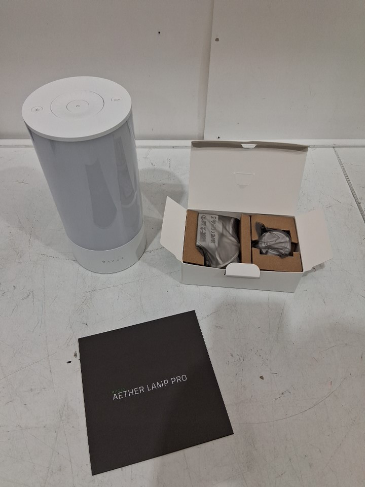 Razer Aether Lamp Pro Multi-Zone RGB LED Smart Lamp with Touch Controls, App Control with Razer Gamer Room App, Bluetooth, and Music Sync - Works with Alexa and Google Home - White (Model: RZ43-04080100-R3UJ) image 3