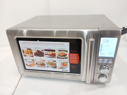 BREVILLE THE COMBI WAVE 3-IN-1 DIGITAL MICROWAVE AIR FRYER OVEN WITH SOFT-CLOSE DOOR & ELEMENT IQ - BRUSHED STAINLESS STEEL (MODEL: bm0870 bss) image 7