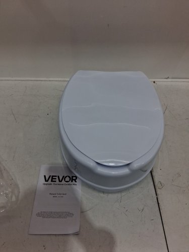 universal 5" raised toilet seat with screw rod locking - white - (model: fbl760601) image 4