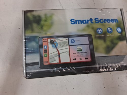 car dash board smart screen - 7" - voice control - touch screen - mirror link - black image 3