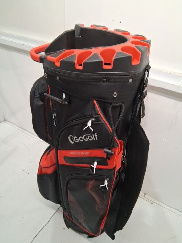 costway Molded Lock Top Golf Cart Bag with 14-Way Full Length Dividers and 11 Pockets - 35" - red (model: sp38456re) image 5
