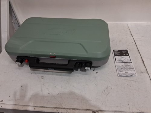 COLEMAN CASCADE 328 portable 3-burner matchless camping stove - GREEN/BLACK - image 3