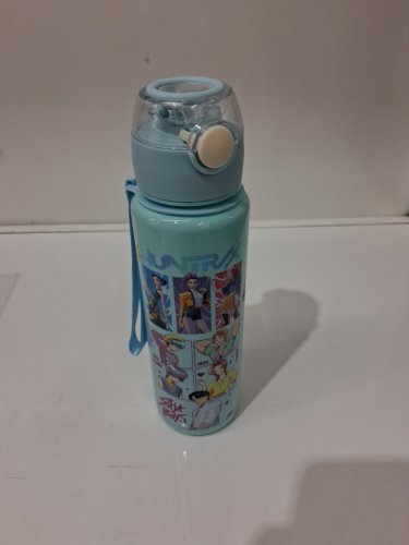 k-pop demon hunters trio art flip straw water bottle - 27oz - teal image 2