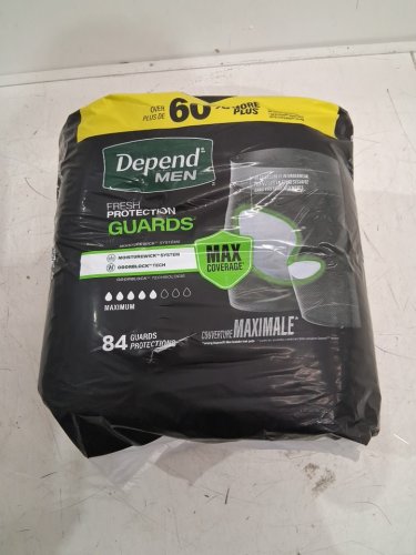 84PK Men's Depend Fresh Protection Incontinence Guards Bladder Control Pads image 2
