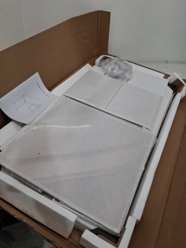 durayloly omputer Desk with 2 Drawers & LED Lights - 31" - white (model: uscpd2d80lwpvc) image 3