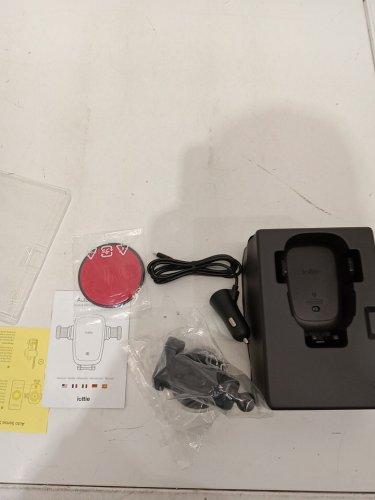 Iottie Auto Sense Wireless Qi Charging Automatic Clamping Dashboard Phone Car Mount - (Model: HLCRIO161) image 2