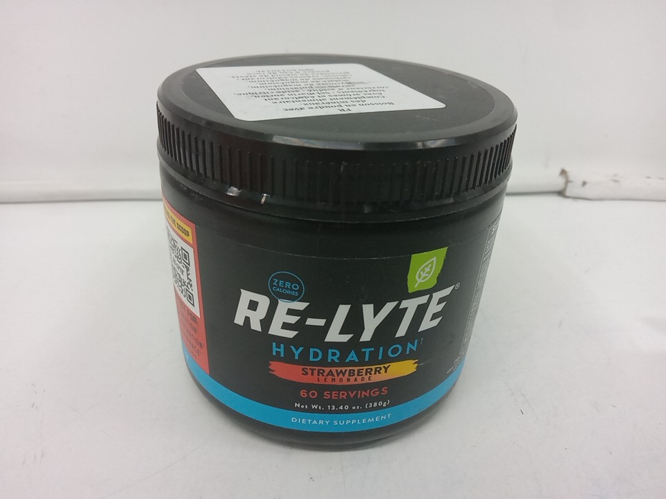 (60 SERVINGS) REDMOND re-lyte hydration drink mix - 380g - strawberry lemonade image 3