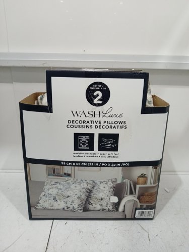 2PK TOWN & COUNTRY LIVING WASHLUXE DECORATIVE PILLOWS - 22" - MULTICOLOURED (MODEL: 1901552) image 2