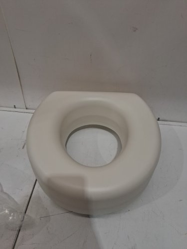 HEALTHSMART PORTABLE ELEVATED ROUND TOILET SEAT RISER WITH SLIP RESISTANT PADS - 5" RAISED - WHITE (MODEL: 522-1508-1901) image 3