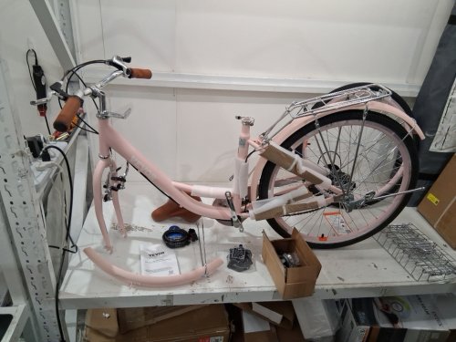 VEVOR 7-SPEED CRUISER BIKE WITH BASKET - PINK (MODEL: SCB722-P) image 5