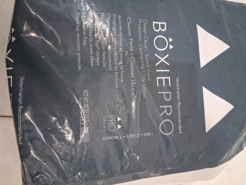 BOXIEPRO DEEP CLEAN SCENT FREE PROBIOTIC CLUMPING CLAY CAT LITTER FORMULA FOR CLEANER HOME - 28lbs image 3