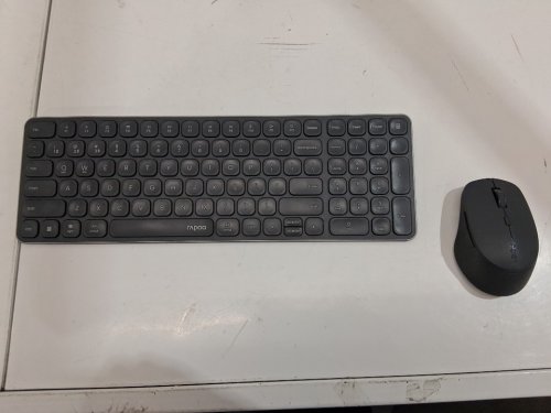 rapoo wireless keyboard & mouse combo - black (model: 9360m) image 2
