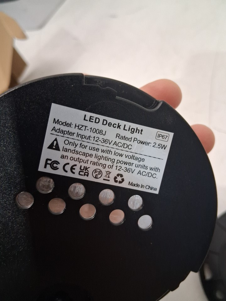hiboitec outdoor Low Voltage LED Deck Light replacement - 3.5" - black (model: hzt-1008j) image 4