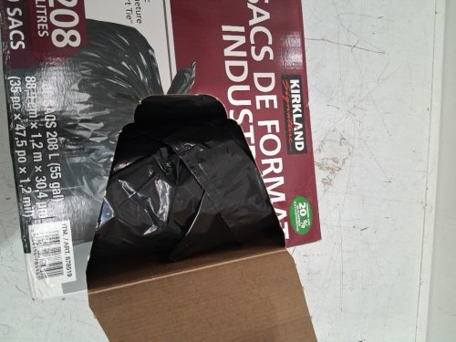 60PK~ KIRKLAND SIGNATURE SMART TIE INDUSTRIAL DRUM LINERS - 55 GAL - BLACK (MODEL: 878519) image 3