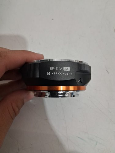 K&F Concept Auto-Focus Mount Adapter for Most Canon EF Camera Models - High Speed Auto Focus - Black (Model: EF-E IV AF) image 5