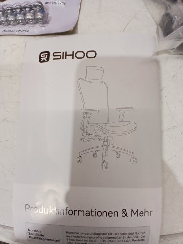 Sihoo mesh executive roller chair with headrest - grey (model: M57-M114) image 7
