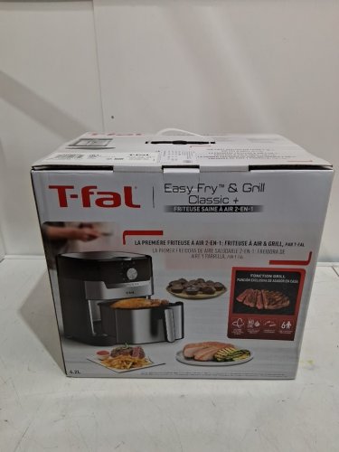 T-fal Easy Fry and Grill Air fryer -  4.2L  - Stainless Steel (model: EY501D50) image 2