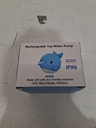 zloojnnwater baby bath whale fountain toy - blue - (model: wt106) image 2