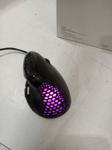 DELUX Seeker Ergonomic Wireless Rechargeable rgb Vertical Mouse - BLACK (model: M618XSD) image 4