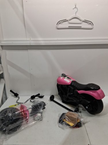 Kids GARVEE Electric 3-Wheel Ride On Motorcycle wITH Training Wheels - 12V - pink/BLACK -(MODEL: ptg_338d) image 4