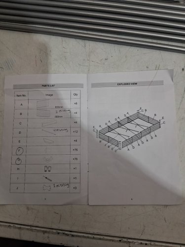 Raised Garden Metal Raised Bed Kit for Vegetables Flowers and Herbs with Open Bottom and Planting Tools - 94.5" x 47.2" x 11" - dark grey (Model:GM61010-H) image 5
