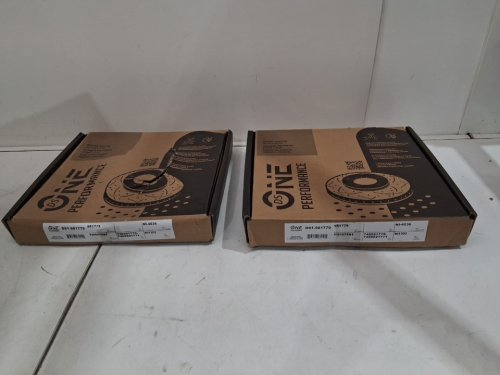 2pk DS-ONE FRONT DISC BRAKE ROTOR with ceramic disc brake pads FOR select nissan models (MODEL: DS1-981779) image 5