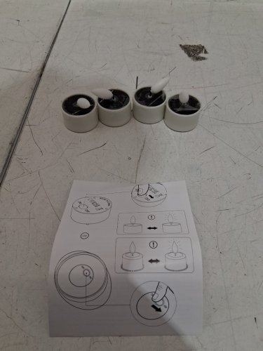 4PK PChero Solar Outdoor Waterproof Dusk to Dawn LED Tea Lights - 2" - white image 3