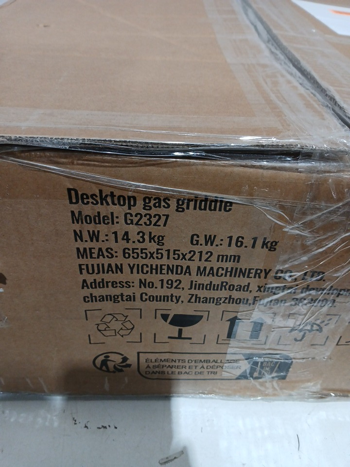 vevor desktop propane griddle - 24" x 8" x 18" - black (model: g2327) image 2