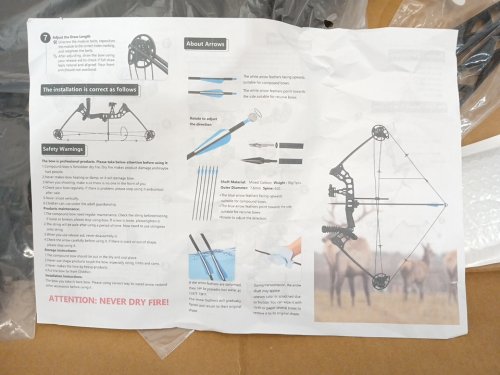Archery Compound Hunting Bow with arrows and accessories - R/H - 30LBS to 70LBS cap - Black image 6