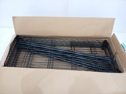 5-tier metal wire rack storage shelf - 72" - black (model: RMBt5ll90) image 4