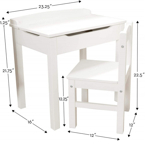 MELISSA AND DOUG CHILD LIFT-TOP DESK AND CHAIR - WHITE (Model: ‎30231) image 2