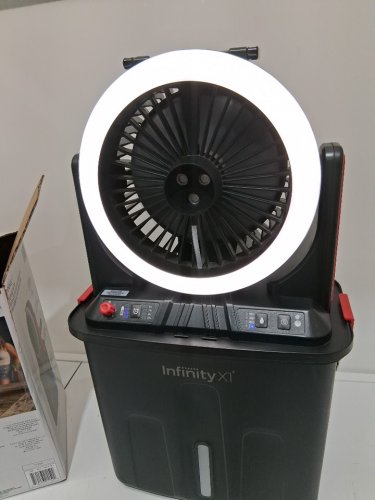 INFINITY X1 SOLAR MISTING FAN- 500LUM (MODEL: 1985328) image 4