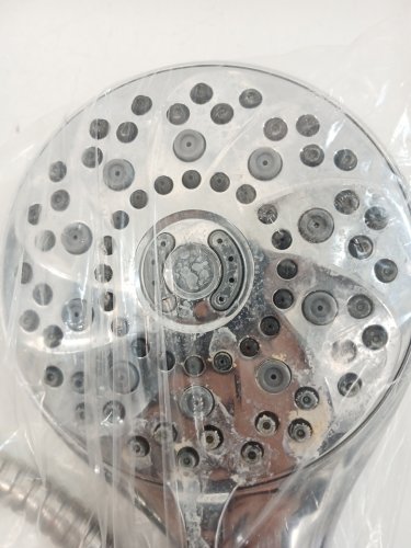 Chrome Handheld Shower Head Spray Massager - SILVER image 3