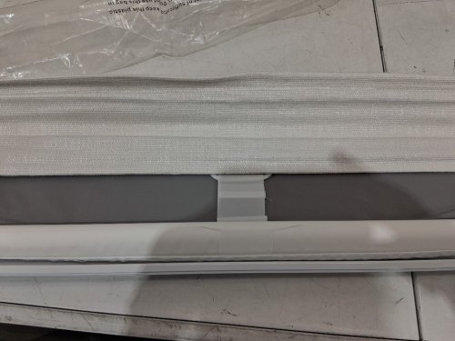 Eclipse Drew Noise Reducing Blackout Cordless Lined Roman Window Shade - 36" X 64" - White / Grey (Model: 22716EDR3) image 5