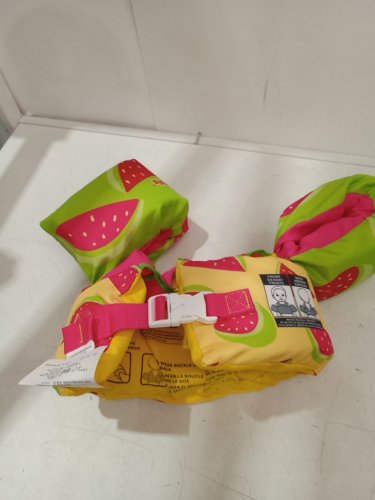 kid's paddle pals type v life vest - 35-55LBS CAPACITY - pink watermelons (model: 1977991) image 2