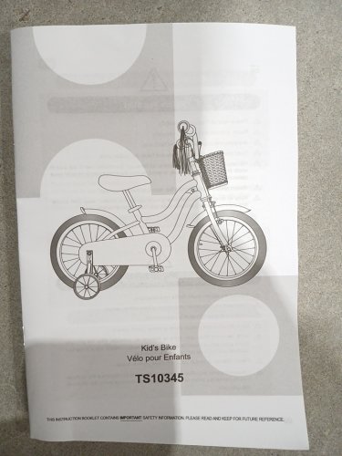 COSTWAY Mermaid Kids Bike Bicycle with training wheels and basket - 16" - Pink (Model: TS10345PI-16) image 14