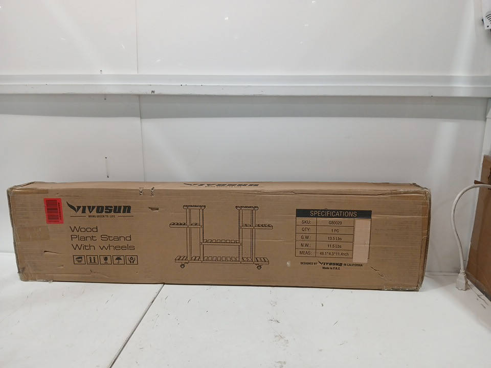 VIVOSUN Wood Plant Stand Plant Display Shelf - dark brown (Model: GB0020) image 2