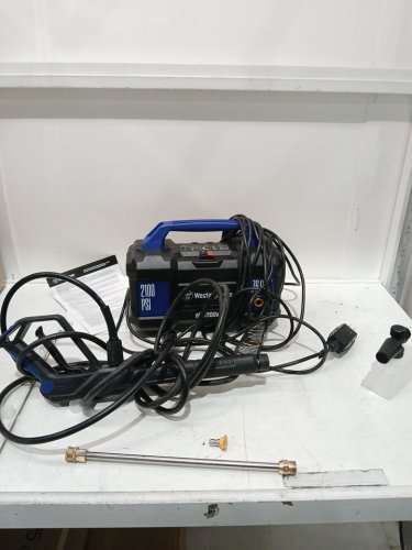 WESTINGHOUSE HANDHELD ELECTRIC PRESSURE WASHER WITH INTERCHANGEABLE NOZZLES - 2100PSI - 1.7GPM - BLACK/BLUE (MODEL: EPX3100V) image 3