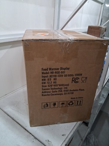 FOOD WARMER DISPLAY with 2 tiers for hot dogs and buns - 1200w - 60hz - 24qt storage - (model: NB-RGG-001x) image 5