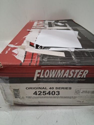 FLOWMASTER 40 Series Original Aluminized Steel Chambered Muffler - 2.5" inlet/outlet - black (model: 425403) image 3
