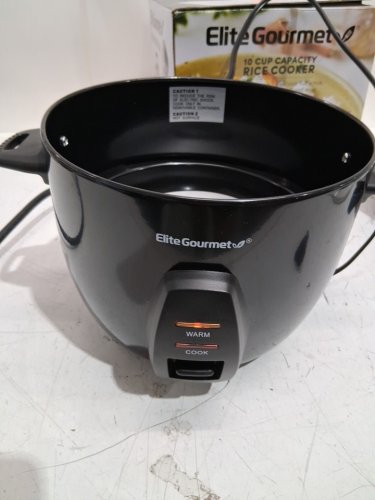 ELITE GOURMET 10-CUP RICE COOKER - BLACK (model : ERC2010B) image 2