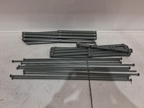 SONGMICS FOLDABLE CLOTHES DRYING RACK - 53" X 14.5" X 29.5" - GREY (MODEL: LLR770B01V1) image 3