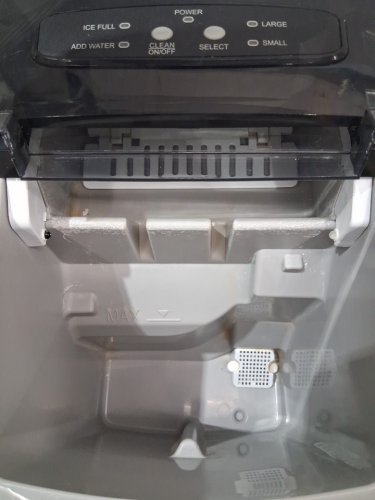 FRIGIDAIRE COUNTERTOP ELECTRIC ICE MAKER - MAKES 26LBS OF ICE/DAY - BLACK stainless steel (MODEL: EFIC120-BLKSS-SC_G2) image 6