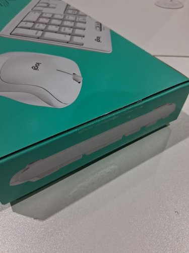2PC LOGITECH FULL-SIZE WIRELESS COMBO - ADJUSTABLE HEIGHT KEYBOARD WITH WIRELESS MOUSE - OFF WHITE - (MODEL: 920-013290) image 5