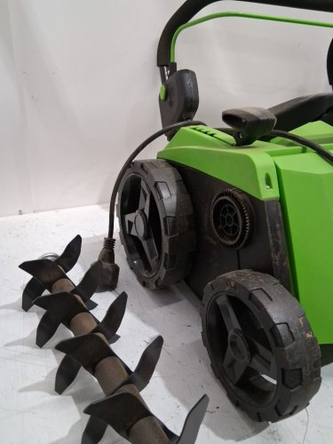 GREENWORKS CORDED DETHATCHER - 120V - 13AMP - 14" - GREEN/BLACK (MODEL: DHA103) image 8